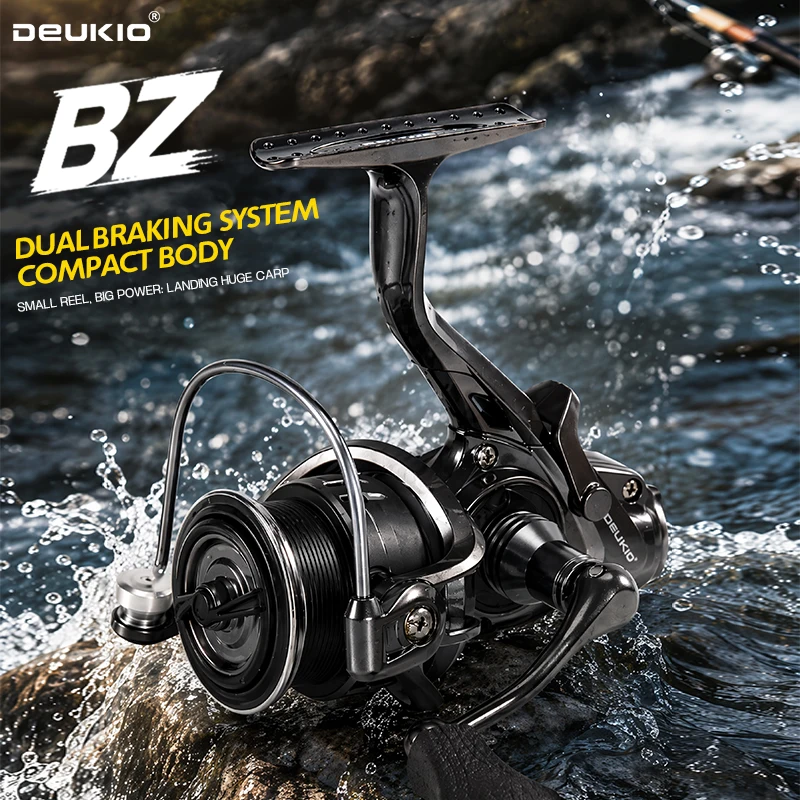 Ice Fishing Reel - รอกตกปลา DEUKIO แบบสปินนิ่งขนาดกะทัดรัด ระบบเบรกคู่ อัตราทดเกียร์ 5.1:1