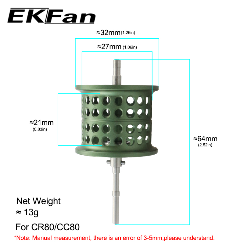 ถ้วยใส่สายเอ็นตกปลา EKFan Gree - Reel Drag Knob บทวิจารณ์และราคา